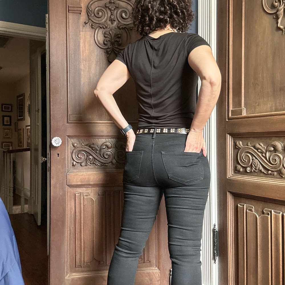 All Saints Black Dax Biker Jeans size 27 - Picture 13 of 13